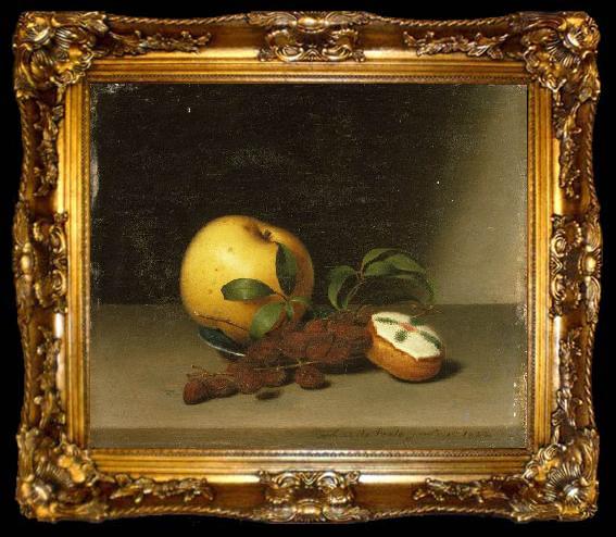 framed  Raphaelle Peale Still Life with Cake, ta009-2